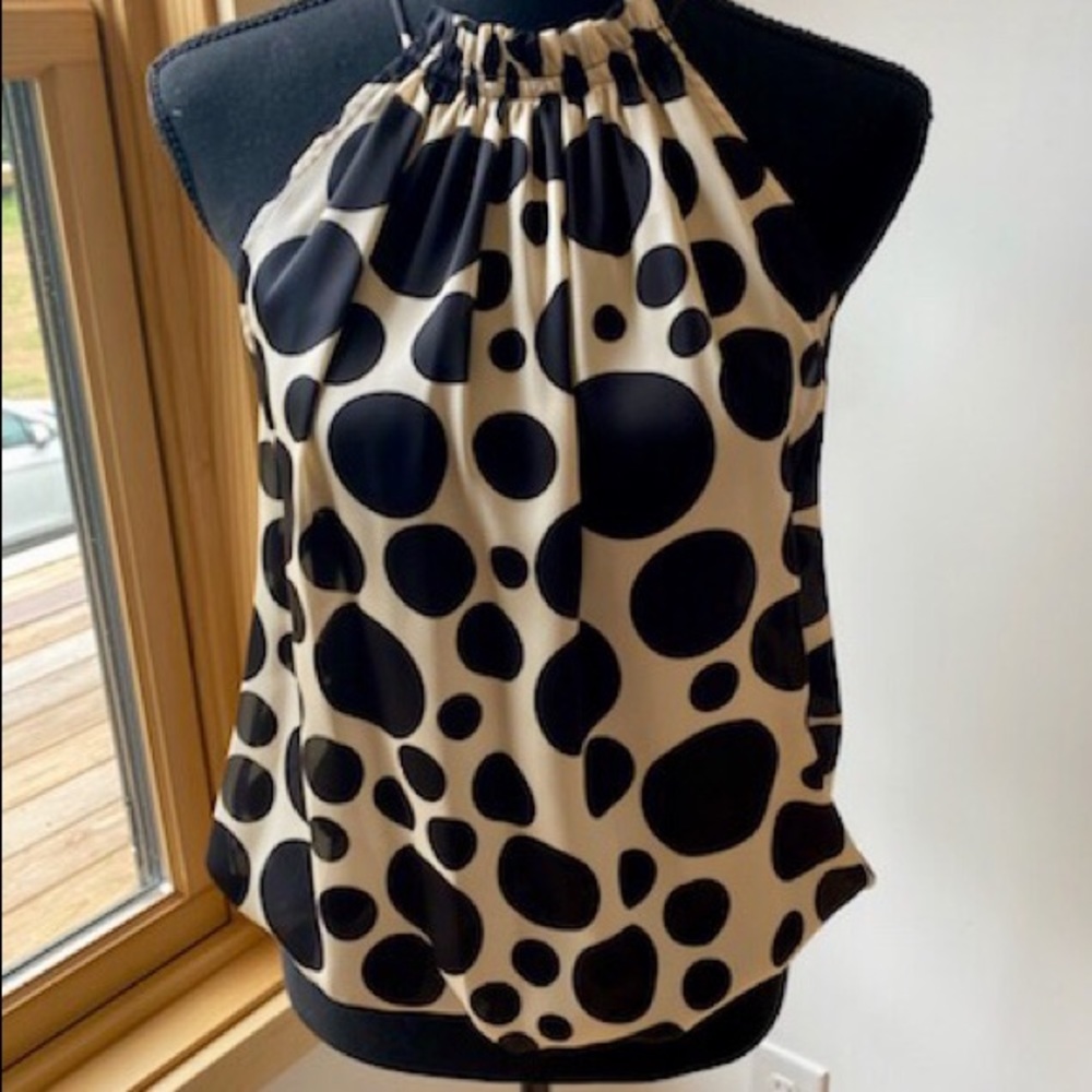 Bubble Hem Silk Top